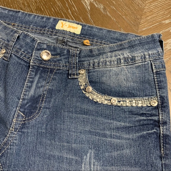 Firm Price- Blue medium jeans with decorative pockets - Picture 5 of 13